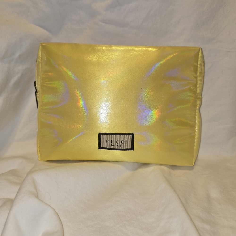 Gucci Iridescent Yellow Cosmetic Bag